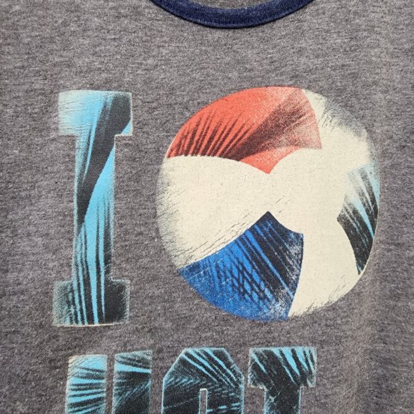 American Eagle NWOT I love hot beaches graphic tank top men's size extra small - Picture 5 of 8